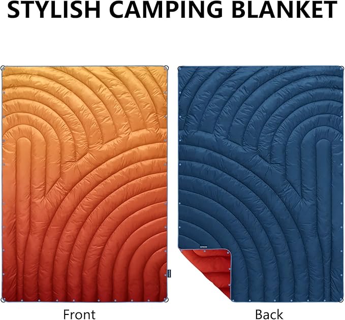 Camping Blanket,Puffy Lightweight Packable Camping Blanket forOutdoor,Camping,Traveling, Stadium, Hiking, Picnics