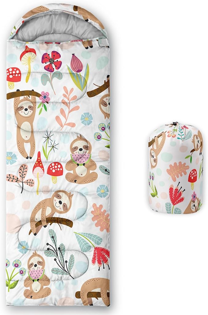 QOOMO Camping Sleeping Bags,3 Season Warm & Cool Weather,Lightweight,Waterproof Sleeping Bags for Adults & Kids,Traveling,and Outdoors,Camping Gear Equipment