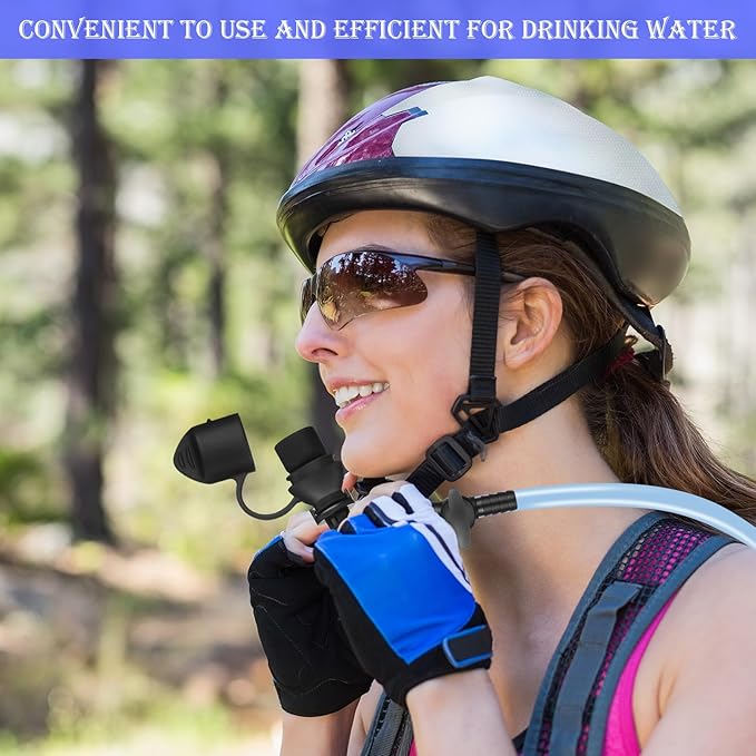 4 Packs Hydration Bladder Valve Replacement Mouthpiece Replacement Hydration Pack Mouthpiece Backpack Valve Compatible with Most Water Backpack and Brands