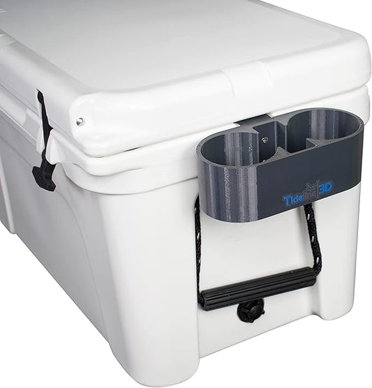 Tideline3D Cup Holder Compatible with YETI Coolers (Dark Gray, Fits YETI Tundra)