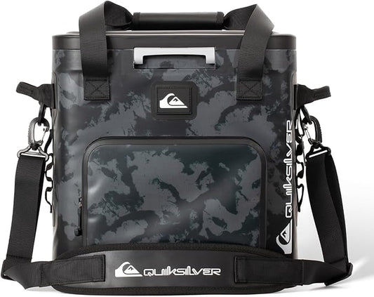 Quiksilver Zipperless Backpack Cooler 30L, Holds 36 Cans, 48 Hour Insulation, Leakproof & Waterproof Design, Heavy Duty TPU, IPX7, Padded Straps, Kangaroo Pockets