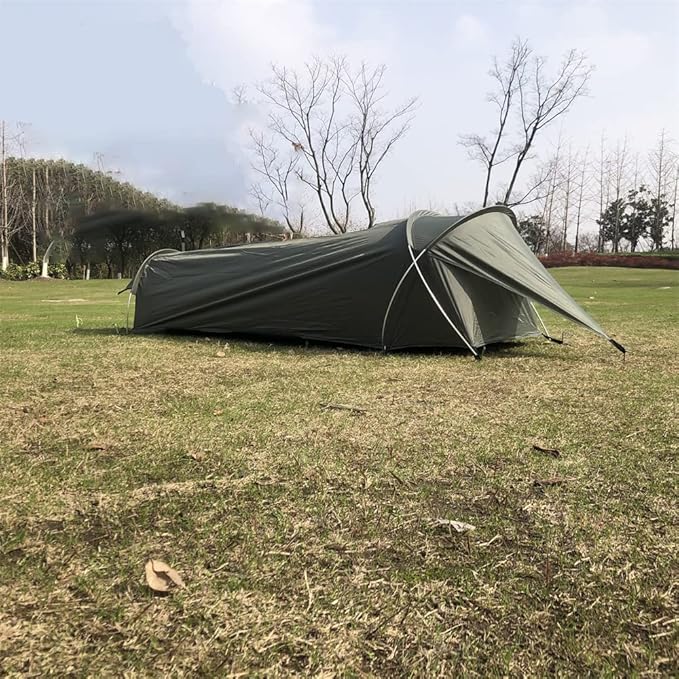 Single Person Tent, Ultralight Backpacking Tent, Waterproof Hiking Tent for Camping, 1 Person Lightweight Camping Tent