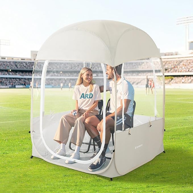 Sports Tent, Portable & Foldable Pop Up Tents Shelter with Carry Bag, Instant Weather Proof Clear View Bubble Tent for Fishing, Camping, Watching Sports Events
