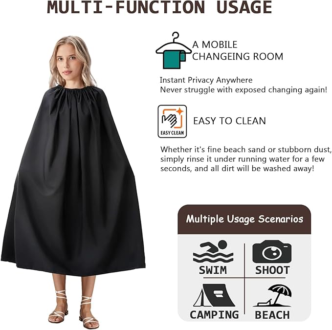 Portable Changing Room, Changing Tent for Dancers, Instant Privacy Shelter Black Cover Changing Curtain for Outdoor