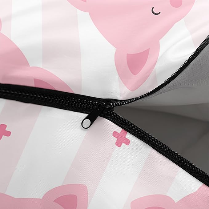 AILONEN Kawaii Puppy Sleeping Bag for Kids Boys Girls,Warm and Cool Weather,Lightweight,Waterproof Backpacking,Cartoon Cute Dog & Duck Animal Themed Blue Sleeping Bag for Camping