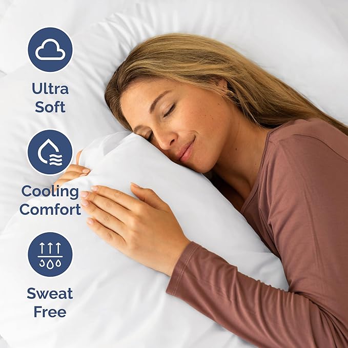 Short Queen Size 4 Piece Sheet Set - RV Short Queen, Soft, Breathable & Cooling Bed Sheets Set with Deep Pockets - Hotel Luxury Bedding for Women, Men, Kids, Teens, Boys and Girls - Oeko-Tex - White