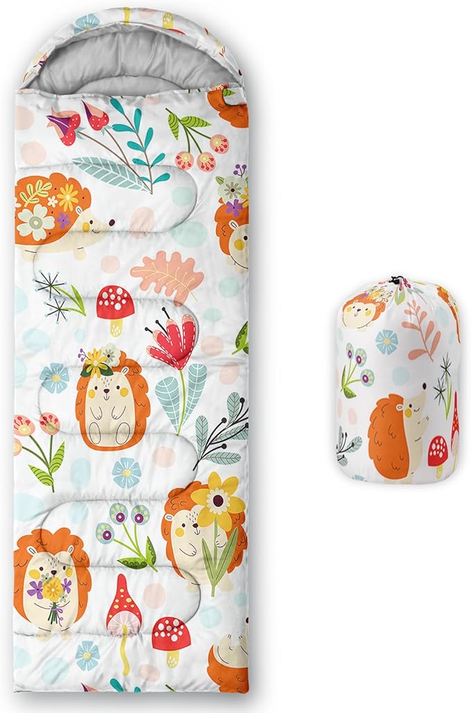 QOOMO Camping Sleeping Bags,3 Season Warm & Cool Weather,Lightweight,Waterproof Sleeping Bags for Adults & Kids,Traveling,and Outdoors,Camping Gear Equipment