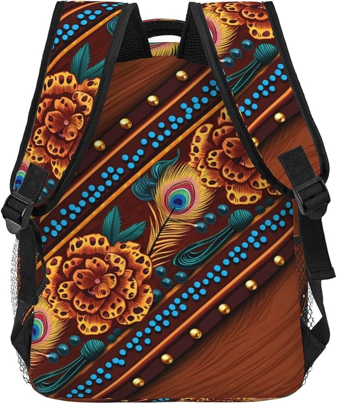 Rucksacks Polyester Anti-Theft Multipurpose 90S Sunflower Leopard Carry On Bag Large Capacity Gym Outdoor Hiking Backpack With Smooth Zippers