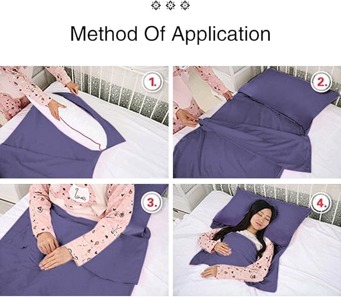 Sleeping Bag Liner Ultralight Travel Sheet Dirt-Proof Camping Sheets Compact Hotel Sleeping-Sack for Outdoor Backpacking Hiking