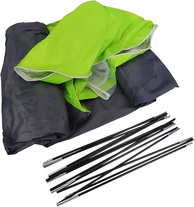 Ultralight Backpacking Tent Single Person Double Door Camping Shelter with Waterproof Oxford Fabric Fiberglass Poles Mesh Ventilation Screen Rain Fly Carry Bag for Outdoor Hiking