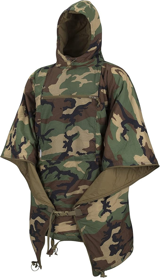 Helikon-Tex Swagman Roll Military Poncho - Multi-purpose Poncho & Emergency Poncho - Survival Gear - Woobie Blanket & Jacket