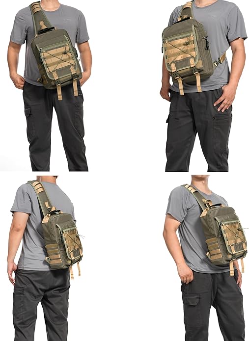 NICGID Tactical Military Backpack Daypack Molle Army Assault Pack Bug Out Bag Travel Fishing Hiking Trekking Rucksack