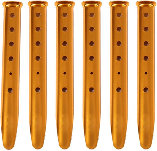 Azarxis Snow Sand Tent Stakes Pegs Aluminum U-Shaped Lightweight Heavy Duty Ground Nails for Beach Shade Canopy Camping Hiking Backpacking Picnic