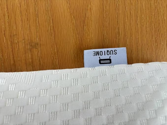 SUQ I OME Slim Sleeper -Thin Latex Pillow for Sleeping,Dunlop Low Profile Ultra Thin for Stomach, Back, or Side Sleepers, Firm, 23x15.7x2.7 inch,Cube White