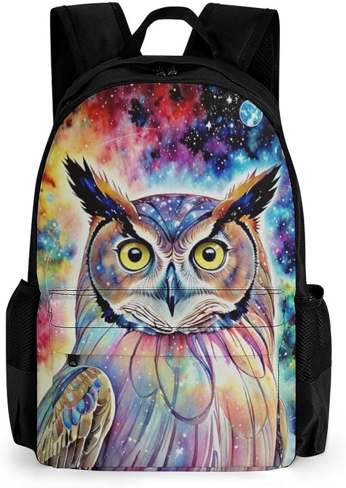 Rucksacks Lightweight Multipurpose Anti-Theft Owl Space Cartoon Shoulder Bag Large Capacity Business Computer Bag With Smooth Zippers