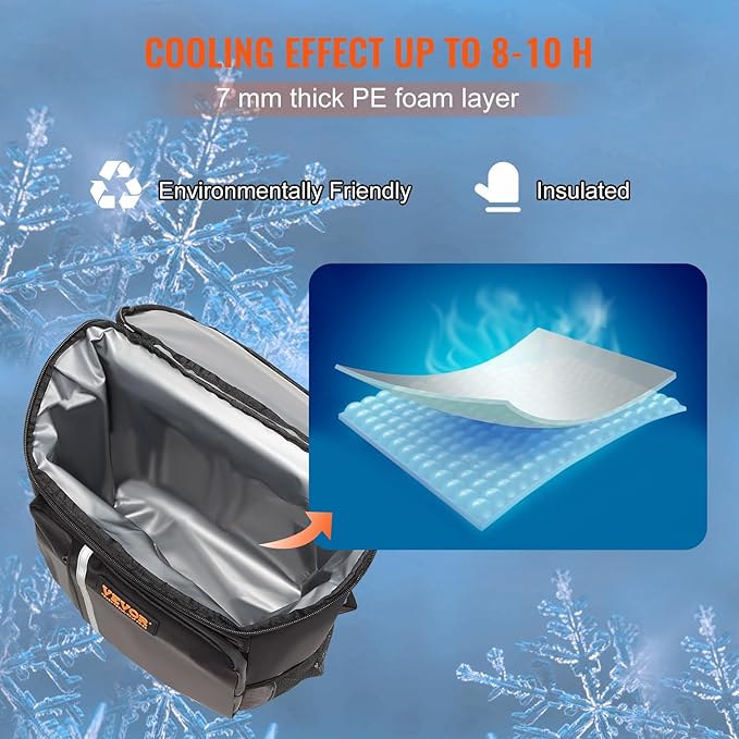 VEVOR Cooler Backpack, 28 Cans Backpack Cooler Leakproof, Waterproof Insulated Backpack Cooler, Lightweight Beach Cooler Bag with Shoulder Padding and Mesh Pocket for Hiking, Camping, BBQ