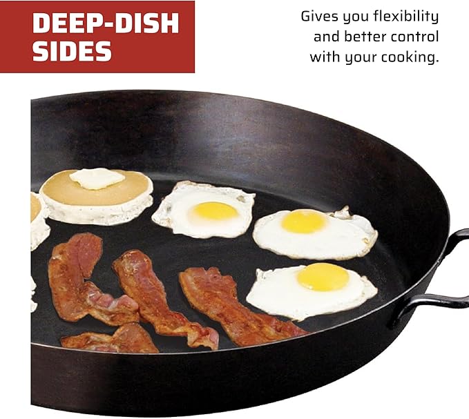Camp Chef SLJ20 20" Lumberjack - Seasoned Steel Skillet