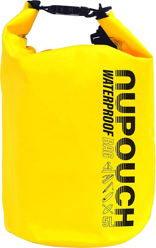 Nupouch Waterproof Dry Bag: 2L/5L/10L/20L Roll Top Lightweight Dry Storage Bag, Backpack for Travel, Swimming, Boating, Kayaking, Camping, or Beach