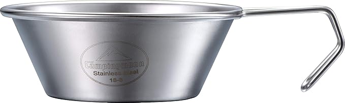 CAMPINGMOON 2pcs/4pcs Set Stainless Steel Camping Sierra Cup 310ml (JP-S-220-2P)