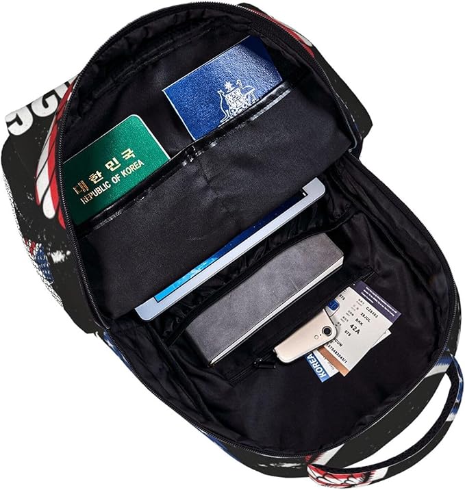 Men Women Lightweight 250th Anniversary 1776-2026 Patriotic Eagle Art Backpack Large Capacity Bookbag With Smooth Zippers for Gym Business Running