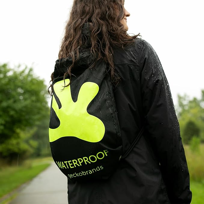 geckobrands Embark 10L Drawstring Backpack – Waterproof, Lightweight Dry Bag for Beach, Hiking, and Light Water Activities