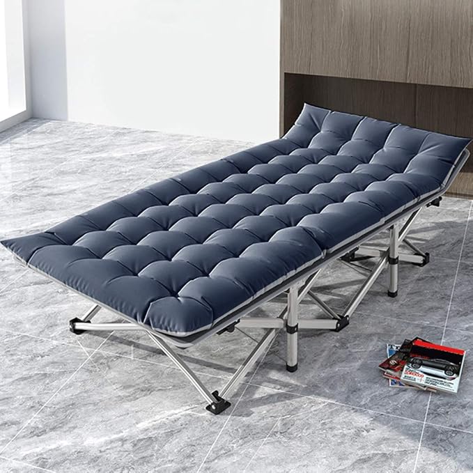 Barbella Folding Camping Cot, Folding Cot Camping Cots for Adults, Portable Sleeping Cot with Mattress Foldable Outdoor Bed Camp Cots Guest Bed with Carry Bag for Home, Office & Outdoor Use