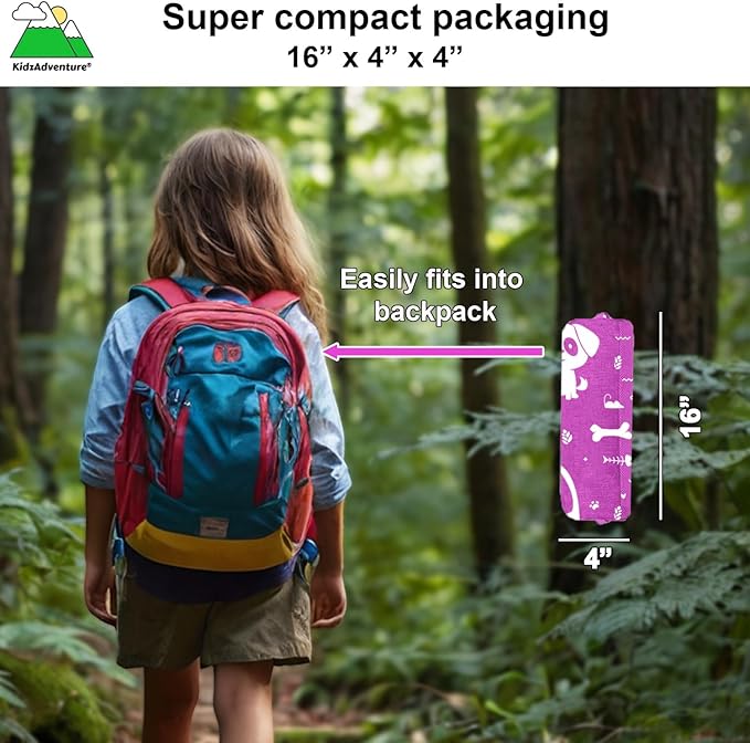 KidzAdventure 2 in 1 Kids Tent for Camping/Kids Play Tent| Backpacking Tent for Kids |Easy Set Up Camping Tent