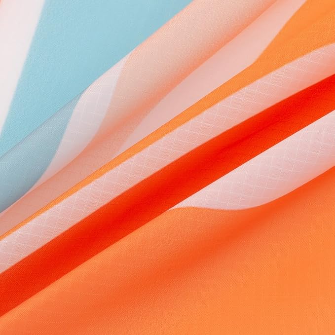 Beach Blanket Waterproof Sandproof, Oversized Picnic Blankets with Stakes and Sand Pockets, Lightweight Quick Drying, Extra-Large Portable Beach Mat for Outdoors, Camping, Hiking Trips-Summer Sunshine