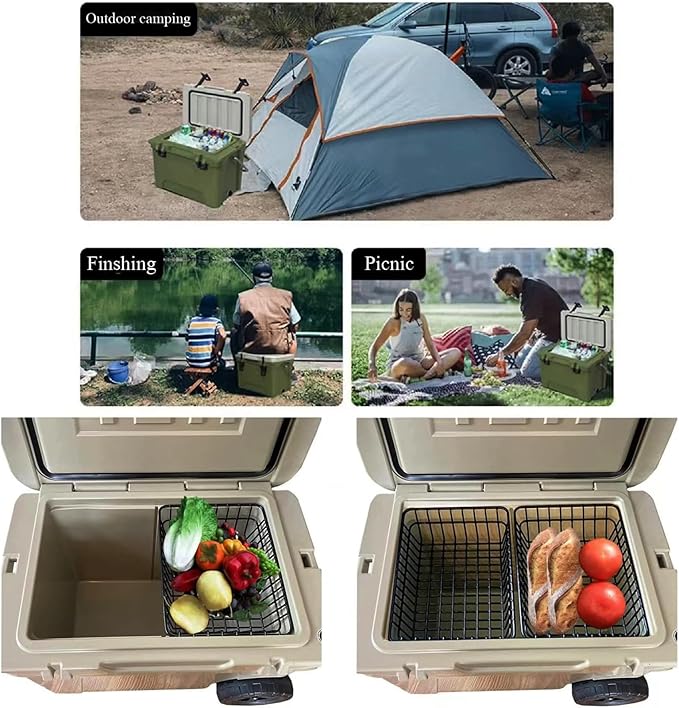 Cooler Basket for YETI Tundra Haul, YETI Roadie 48, YETI Roadie 60Compatible with Other lgloo Accessories Cooler Locks, Cooler Dividers, Ice etc,Cooler Basket Keeps Food Dry.