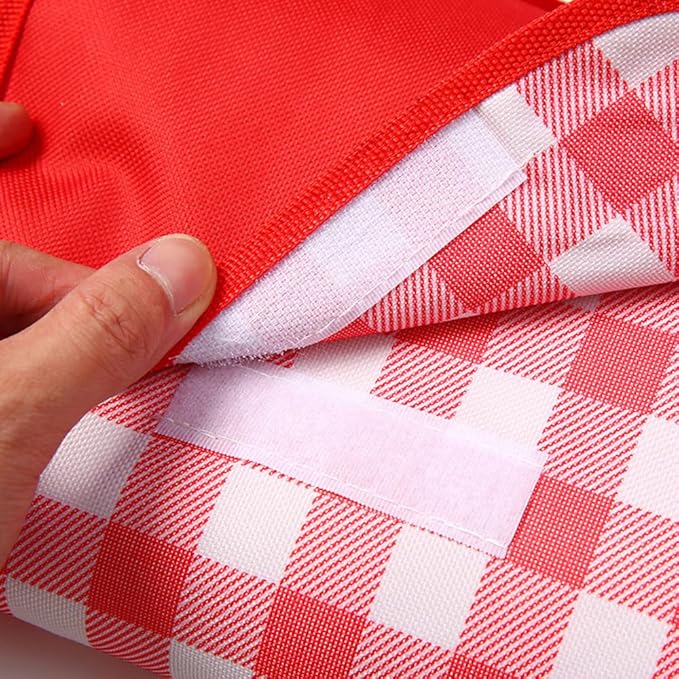 Large Picnic Blankets,80x60in Beach Blanket Sandproof Beach Mat for 3-5 Adults Waterproof Quick Drying Outdoor Picnic Mat for Travel Camping Hiking(Red Plaids)