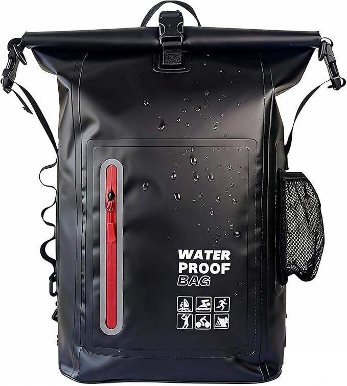 Dry Bag Waterproof 25L-Floating&Lightweight Bags for Women Waterproof Backpack for Kayaking, Boating, Fishing,Paddle boarding, Camping, Hiking,Roll-Top Seal&Adjustable Shoulder Straps