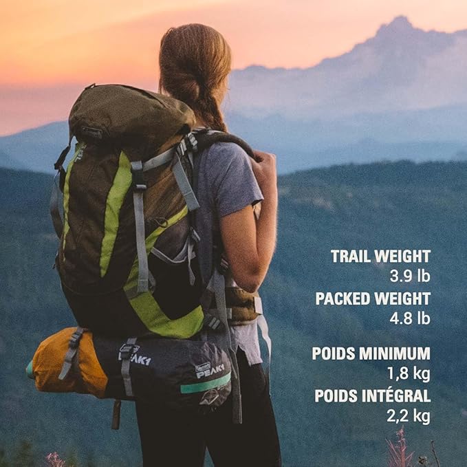 Coleman PEAK1 Premium Waterproof Backpacking Tent with Rainfly & Footprint, Lightweight Camping Tent Withstands Winds up to 45 MPH, 1/2/3/4/6 Person Sizes