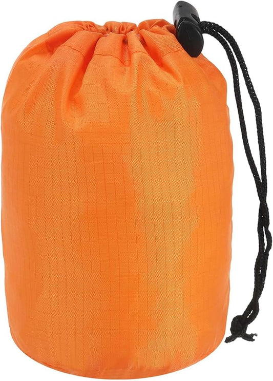 Stuff Sack, Nylon Waterproof Storage Sacks Portable Drawstring Dry Stuff Bag Gear Organization with Toggle, 3x5Inch Fit for Backpacking Camping Traveling Hiking(Orange)