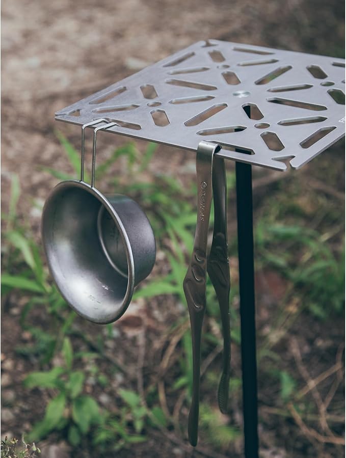 Fire-Maple Portable Tripod Stand Camping Table - Lightweight Aluminium Alloy & Stainless Steel, Detachable Feet, Adjustable Height, Compact Design