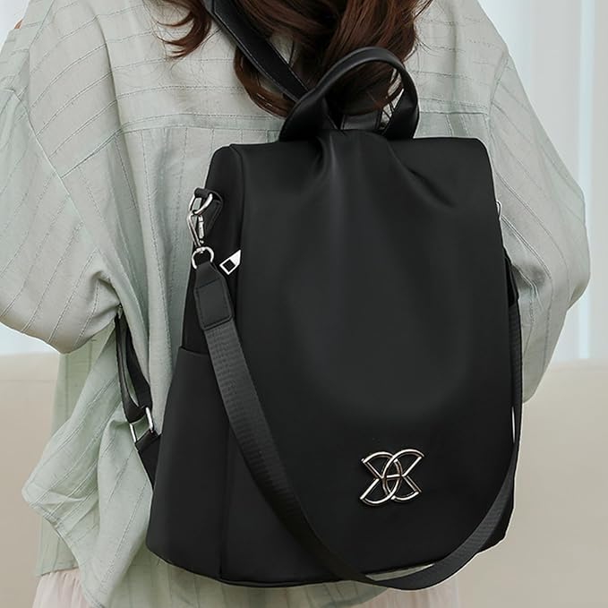 Anti-Theft Leisure Backpack | Multi-Purpose Large Capacity Lightweight Shoulder Bag | Classic Nylon Crossbodys Bags for Female Male