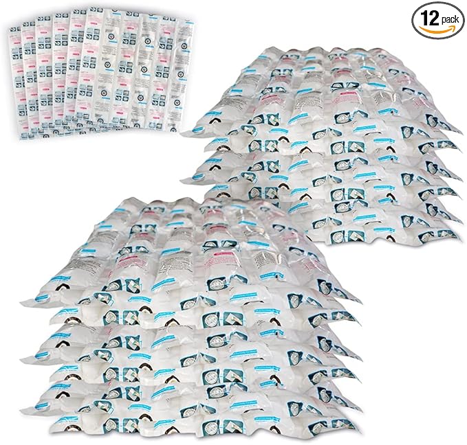 Cold Packs for Shipping Dry Ice for Shipping Frozen Food, Shipping Ice Packs Long Lasting Freezer Pack 14x13'' Keep Food Cold Fresh, Flexible Shipping Gel Ice Pack for Coolers, 12 Dry Ice Pack Sheets