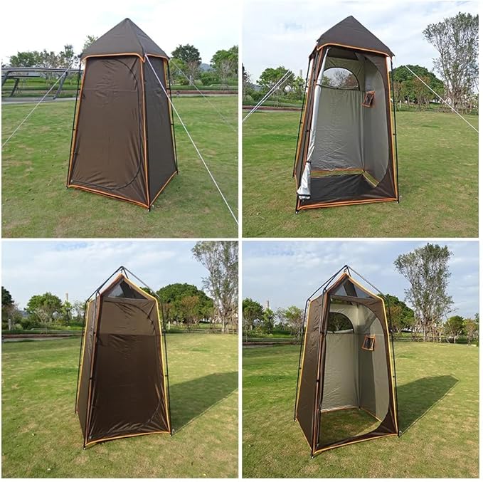 Portable Camping Shower Tent Outdoor Oversize Changing Heavy Duty Privacy Shelters Removable Bathroom Toilet Tent