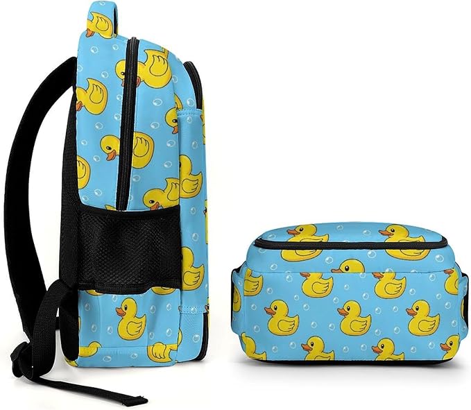 Large Capacity Travel Backpack Yellow Rubber Ducks, Carry On Anti Theft Laptop Backpack with Multi Compartments for Business Weekender Hiking
