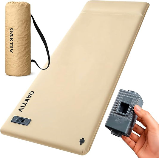 WanderMate - Self-Inflating Camping Sleeping Pad - Inflatable Camping Mattress for Car, Backpacking, and Tent - Durable 3.15-Inch Memory Foam and Air Support