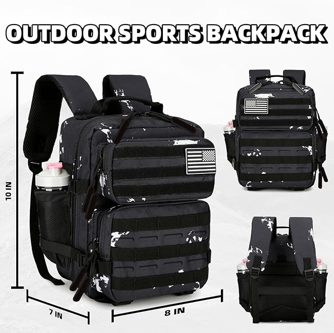 9L Mini Tactical Backpack for Men and Women Tactical Backpack Small for Hiking Small Tactical Bag Fitness Pack