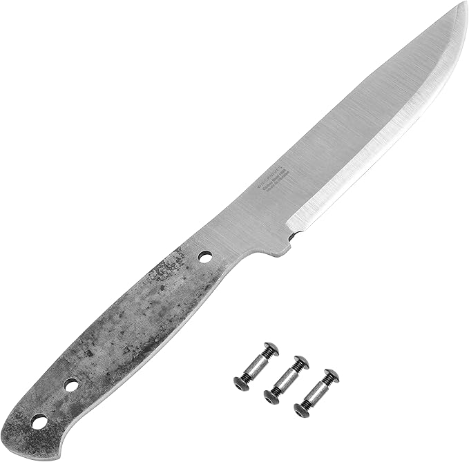 BPSKNIVES Blank Adventurer - Full-Tang Blank Knife for Knifemaking- Carbon Steel 1066 Blade - Scandinavian Scandi Grind Knife Blank - DIY Knives Making Blades