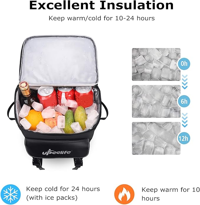 Cooler Backpack, 42 Cans Backpack Cooler Leak Proof, Insulated Cooler Bag Lightweight Ice Chest Backpack Lunch Backpack for Camping, Hiking, Beach