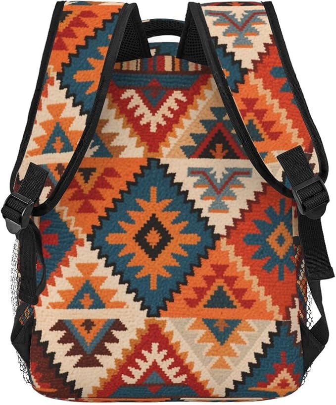 Polyester Daypack Bookbag for Gym Business Bicycle, Large Capacity Multipurpose Anti-Theft Carry On Bag, Indiana Western Southwest Mesas Travel Hiking Daypack