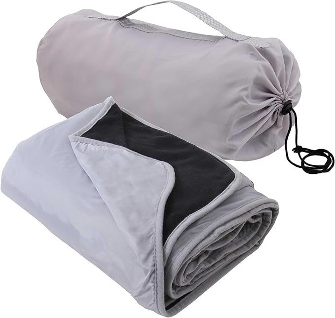 Threadart Outdoor Rainproof & Windproof Thick Stadium Blanket | for Camping, Picnic, Sports, Festivals, Football, Baseball, Concerts, Parks, Beach 55" x 79"