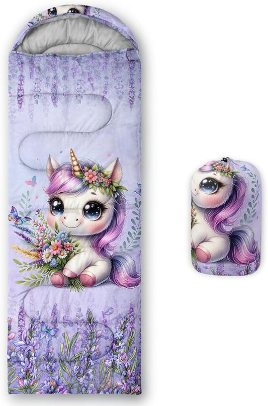 HOSIMA Dear Hunting Pattern Cold Weather Sleeping Bags for Adults,Black Light Weight Sleeping Bags for Kids Adults,WaterProof Sleeping Bags for Outdoors Hiking.