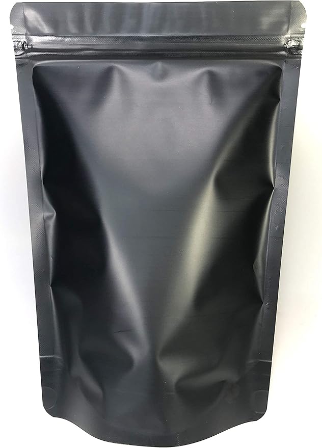100 Pack Resealable Ounce Smell Proof Bags 6” x 9” x 3” Stand Up Zip Seal Foil Pouch. Clear Window - Not Frosted. Leak Proof, Food Grade. ROYPACK