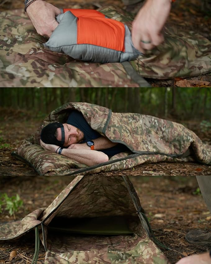Lite Sleeper The Mulitpurpose Field Blanket - The Only Woobie You'll Ever Need (BDU Woodland)