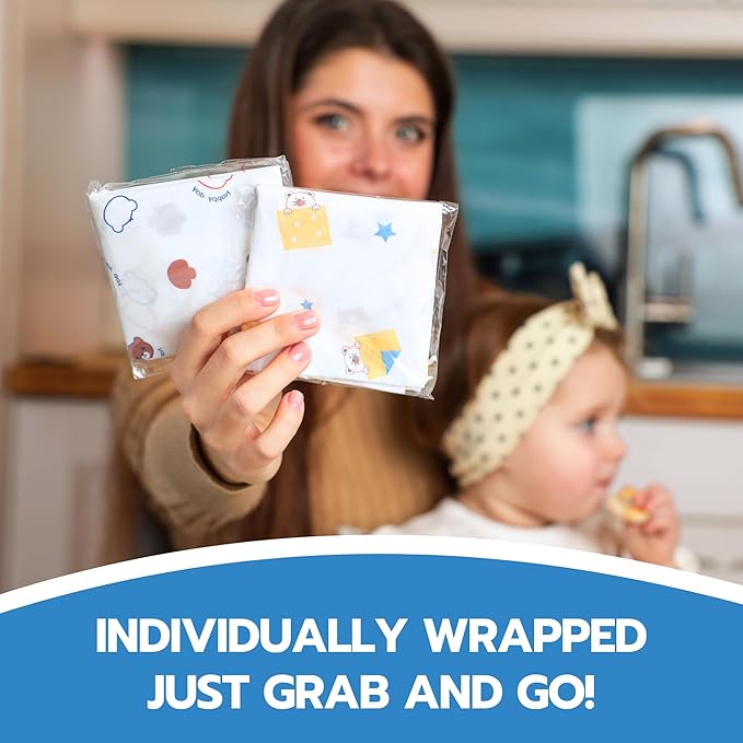 Eli with Love Disposable Bibs Individually Wrapped