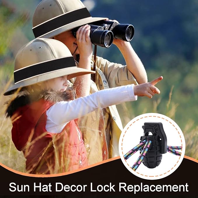 50Pcs Assorted Color Plastic Spring Cord Lock for Shoelaces, Cord Stop Toggle Stoppers for Drawstring, Paracord Clip, Glove Elastic String Lock