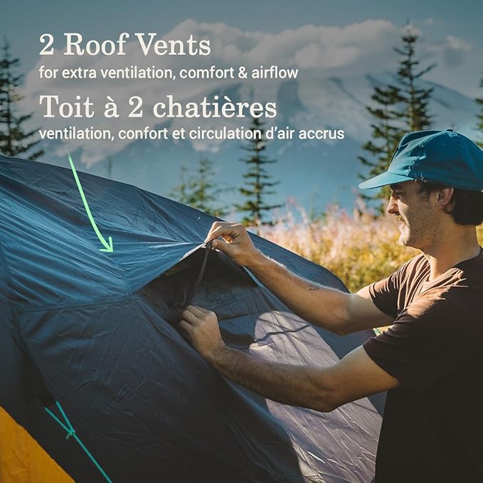 Coleman PEAK1 Premium Waterproof Backpacking Tent with Rainfly & Footprint, Lightweight Camping Tent Withstands Winds up to 45 MPH, 1/2/3/4/6 Person Sizes